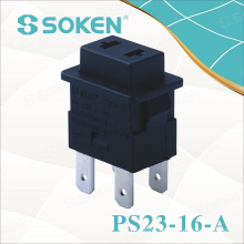 Interruptor de botón de extensión de zócalo Soken Momentary 16A
